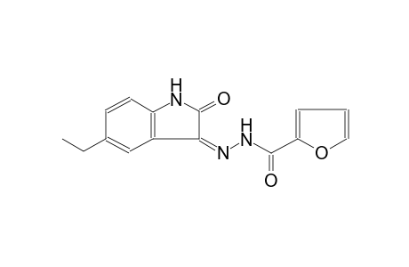 2-furancarboxylic acid, 2-[(3Z)-5-ethyl-1,2-dihydro-2-oxo-3H-indol-3-ylidene]hydrazide