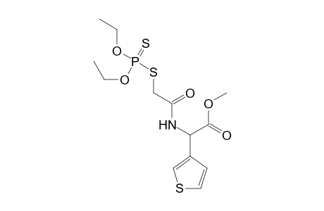 3-Oxa-5-thia-8-aza-4-phosphadecan-10-oic acid, 4-ethoxy-7-oxo-9-(3-thienyl)-, methyl ester, 4-sulfide
