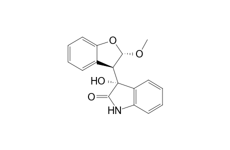 (3R,2'S,3'R)-2-Oxo-3-hydroxy-3-(2-methoxy-2,3-dihydrobenzofuran-3-yl)-1,2-dihydro-3H-indole