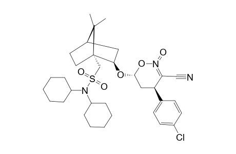 (4R,6R)-TRANS-4-(4''-CHLOROPHENYL)-6-[(1'S)-10'-(N,N-DICYCLOHEXYLSULFONAMIDE)-ISOBORNEYL]-5,6-DIHYDRO-4H-1,2-OXAZINE-3-CARBONITRILE-2-OXIDE
