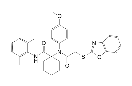 cyclohexanecarboxamide, 1-[[(2-benzoxazolylthio)acetyl](4-methoxyphenyl)amino]-N-(2,6-dimethylphenyl)-