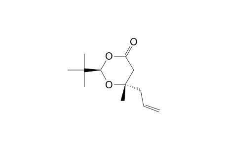 1,3-Dioxan-4-one, 2-(1,1-dimethylethyl)-6-methyl-6-(2-propenyl)-, (2R-trans)-