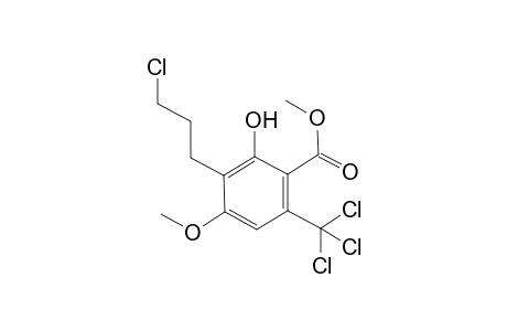 Methyl 3-(3-Chloropropyl)-2-hydroxy-4-methoxy-6-(trichloromethyl)benzoate