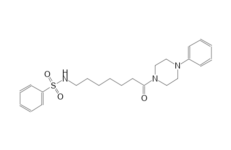 N-[7-oxo-7-(4-phenyl-1-piperazinyl)heptyl]benzenesulfonamide