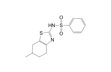 N-(6-methyl-4,5,6,7-tetrahydro-1,3-benzothiazol-2-yl)benzenesulfonamide