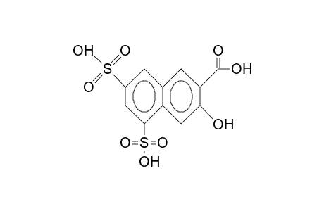 3-Hydroxy-5,7-disulpho-2-naphthoic acid