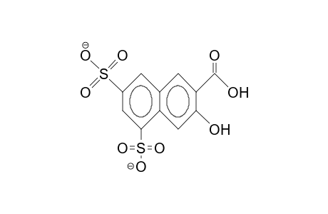 3-Hydroxy-5,7-disulfonato-2-naphthoic acid, dianion