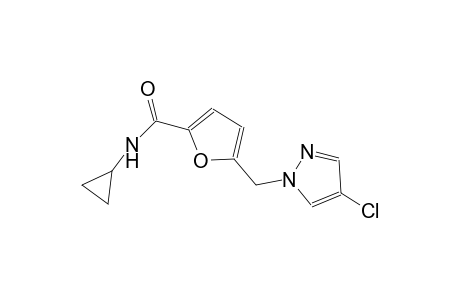5-[(4-chloro-1H-pyrazol-1-yl)methyl]-N-cyclopropyl-2-furamide