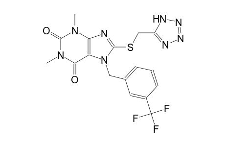 1,3-dimethyl-8-[(1H-tetraazol-5-ylmethyl)sulfanyl]-7-[3-(trifluoromethyl)benzyl]-3,7-dihydro-1H-purine-2,6-dione