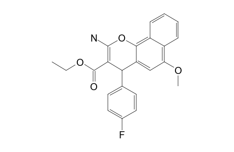 ETHYL-2-AMINO-4-(4-FLUOROPHENYL)-6-METHOXY-4H-BENZO-[H]-CHROMENE-3-CARBOXYLATE