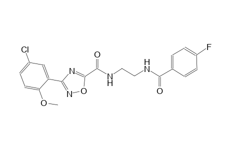 1,2,4-oxadiazole-5-carboxamide, 3-(5-chloro-2-methoxyphenyl)-N-[2-[(4-fluorobenzoyl)amino]ethyl]-