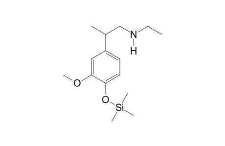 N-Ethyl-2-(4-hydroxy-3-methoxy-Phenyl)-propanamine TMS