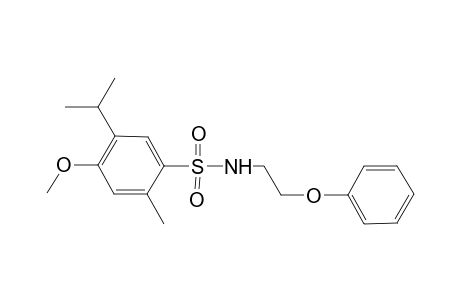4-Methoxy-2-methyl-N-(2-phenoxyethyl)-5-(propan-2-yl)benzene-1-sulfonamide