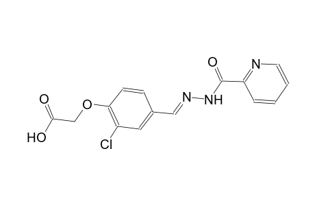 (2-chloro-4-{(E)-[(2-pyridinylcarbonyl)hydrazono]methyl}phenoxy)acetic acid