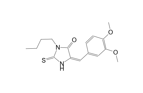 (5E)-3-butyl-5-(3,4-dimethoxybenzylidene)-2-thioxo-4-imidazolidinone