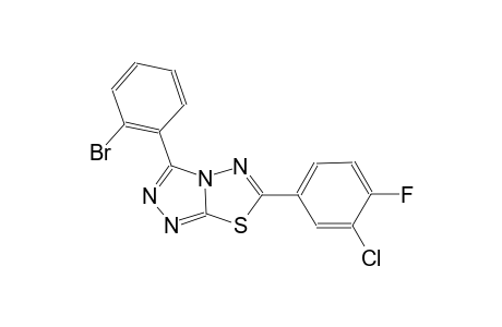 [1,2,4]triazolo[3,4-b][1,3,4]thiadiazole, 3-(2-bromophenyl)-6-(3-chloro-4-fluorophenyl)-
