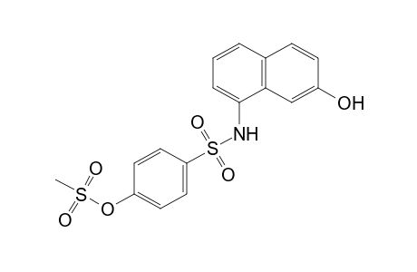 Benzenesulfonamide, N-(7-hydroxy-1-naphthalenyl)-4-[(methylsulfonyl)oxy]-