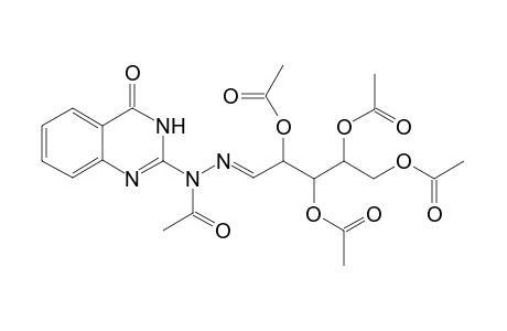 2',3',4',5'-tetrakis(O-Acetyl)-aldehydo-D-arabinose-[1-acetyl-1-(4"-oxoquinazolin-2"-yl)]-hydrazone
