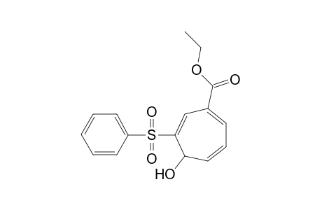 4-(Ethoxycarbonyl)-2-(phenylsulfonyl)cyclohepta-2,4,6-triene-1-ol