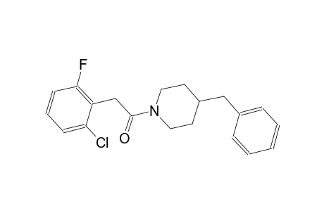 4-benzyl-1-[(2-chloro-6-fluorophenyl)acetyl]piperidine