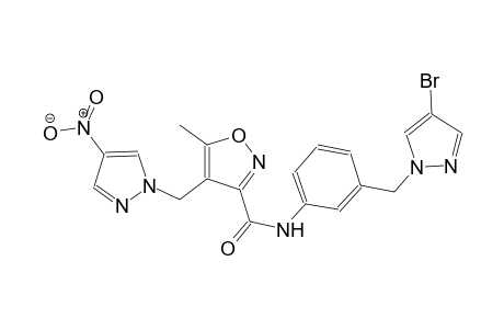 N-{3-[(4-bromo-1H-pyrazol-1-yl)methyl]phenyl}-5-methyl-4-[(4-nitro-1H-pyrazol-1-yl)methyl]-3-isoxazolecarboxamide