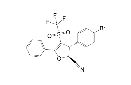 2-Cyano-3-(4-bromophenyl)-4-trifluoromethylsulfonyl-5-phenyl-trans-2,3-dihydrofuran