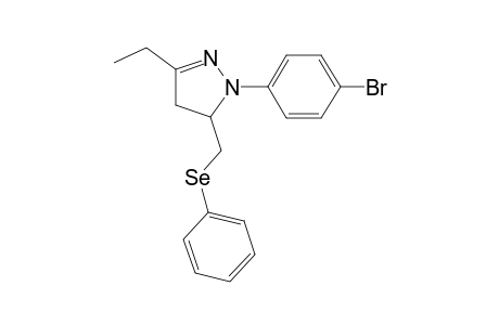 1-(4-bromophenyl)-3-ethyl-5-[(phenylseleno)methyl]-2-pyrazoline