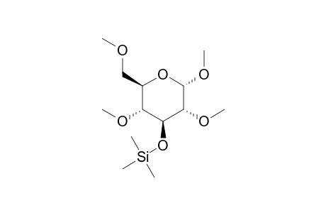Methyl-2,4,6-tri-O-methyl-3-O-trimethylsilyl-.alpha.-D-glucopyranoside