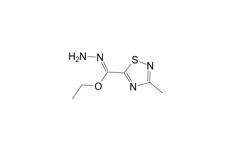 1,2,4-Thiadiazole-5-carbohydrazonic acid, 3-methyl-, ethyl ester
