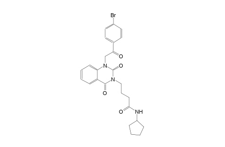 4-(1-[2-(4-bromophenyl)-2-oxoethyl]-2,4-dioxo-1,4-dihydro-3(2H)-quinazolinyl)-N-cyclopentylbutanamide