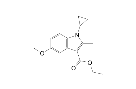 1-cyclopropyl-5-methoxy-2-methyl-3-indolecarboxylic acid ethyl ester