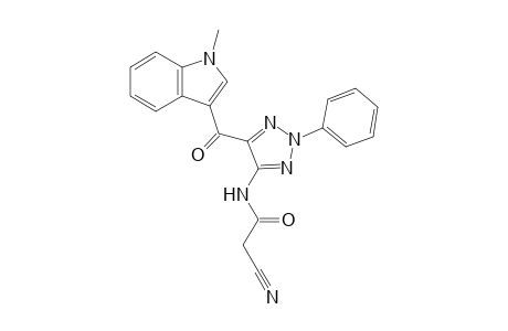 2-Cyano-N-[5-(1-methyl-1H-indole-3-carbonyl)-2-phenyl-2H-1,2,3-triazol-4-yl]acetamide
