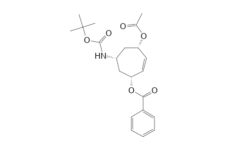 (3S,5R,7R)-3-Acetoxy-7-(benzoyloxy)-5-((tert-butyloxycarbonyl)amino)cyclohept-1-ene