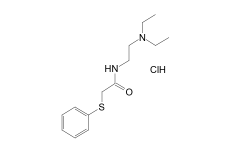 N-[2-(DIETHYLAMINO)ETHYL]-2-(PHENYLTHIO)ACETAMIDE, MONOHYDROCHLORIDE