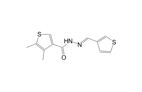 4,5-dimethyl-N'-[(E)-3-thienylmethylidene]-3-thiophenecarbohydrazide