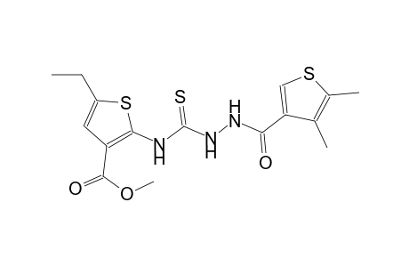 methyl 2-[({2-[(4,5-dimethyl-3-thienyl)carbonyl]hydrazino}carbothioyl)amino]-5-ethyl-3-thiophenecarboxylate
