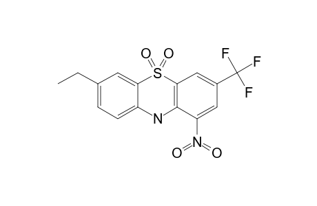 7-ETHYL-3-TRIFLUOROMETHYL-1-NITRO-10H-PHENOTHIAZINE-5,5-DIOXIDE