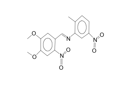1,2-dimethoxy-4-nitro-5E-(2-methyl-5-nitrophenyliminomethyl)benzene