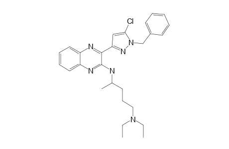 N4-[3-(1-BENZYL-5-CHLORO-1H-3-PYRAZOLYL)-2-QUINOXALINYL]-N',N'-DIETHYL-1,4-PENTANEDIAMINE