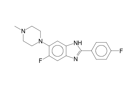 (1H)Benzimidazole, 5-fluoro-2-(4-fluorophenyl)-6-(4-methylpiperazin-1-yl)-