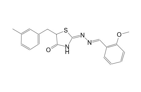 benzaldehyde, 2-methoxy-, [(2E)-5-[(3-methylphenyl)methyl]-4-oxothiazolidinylidene]hydrazone
