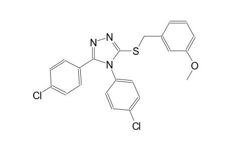 3,4-bis(4-chlorophenyl)-5-[(3-methoxybenzyl)sulfanyl]-4H-1,2,4-triazole