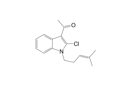1-(2-Chloro-1-(4-methylpent-3-enyl)-1H-indol-3-yl)ethanone