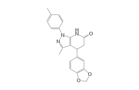 6H-pyrazolo[3,4-b]pyridin-6-one, 4-(1,3-benzodioxol-5-yl)-1,4,5,7-tetrahydro-3-methyl-1-(4-methylphenyl)-