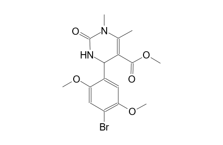 5-pyrimidinecarboxylic acid, 4-(4-bromo-2,5-dimethoxyphenyl)-1,2,3,4-tetrahydro-1,6-dimethyl-2-oxo-, methyl ester
