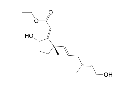 Ethyl {(Z)-5alpha-Hydroxy-2alpha-[(E,E)-6-hydroxy-4-methylhexa-1,4-dienyl]-2-methylcyclopentylidene}-acetate