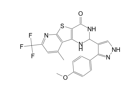 2-[3-(4-methoxyphenyl)-1H-pyrazol-4-yl]-9-methyl-7-(trifluoromethyl)-2,3-dihydropyrido[3',2':4,5]thieno[3,2-d]pyrimidin-4(1H)-one