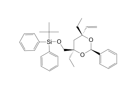 (2S,4S,6R)-TERT.-BUTYL-(4,6-DIETHYL-2-PHENYL-6-VINYL-1,3-DIOXAN-4-YLMETHOXY)-DIPHENYLSILANE