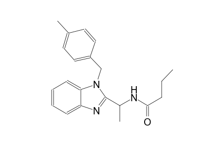 butanamide, N-[1-[1-[(4-methylphenyl)methyl]-1H-benzimidazol-2-yl]ethyl]-