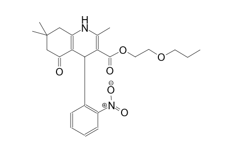 3-quinolinecarboxylic acid, 1,4,5,6,7,8-hexahydro-2,7,7-trimethyl-4-(2-nitrophenyl)-5-oxo-, 2-propoxyethyl ester